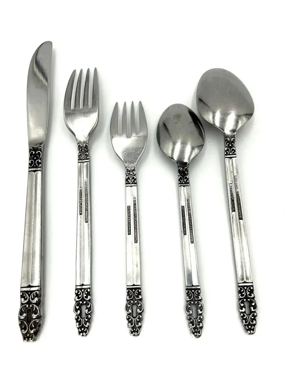 Stanley Roberts MELISSA Japan Stainless Pierced 5-Piece Place Settings - 5